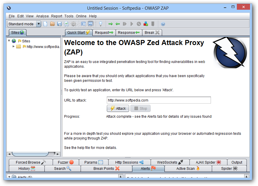 OWASP ZAP 2.0.0