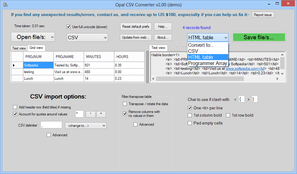 ʯCSVת1.84_Opal CSV Converter 1.84