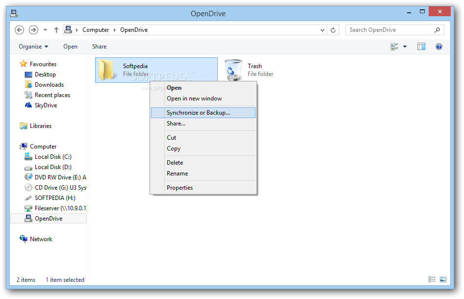 OpenDrive screenshot 2 - You can easily access the files and folder you uploaded to your OpenDrive account
