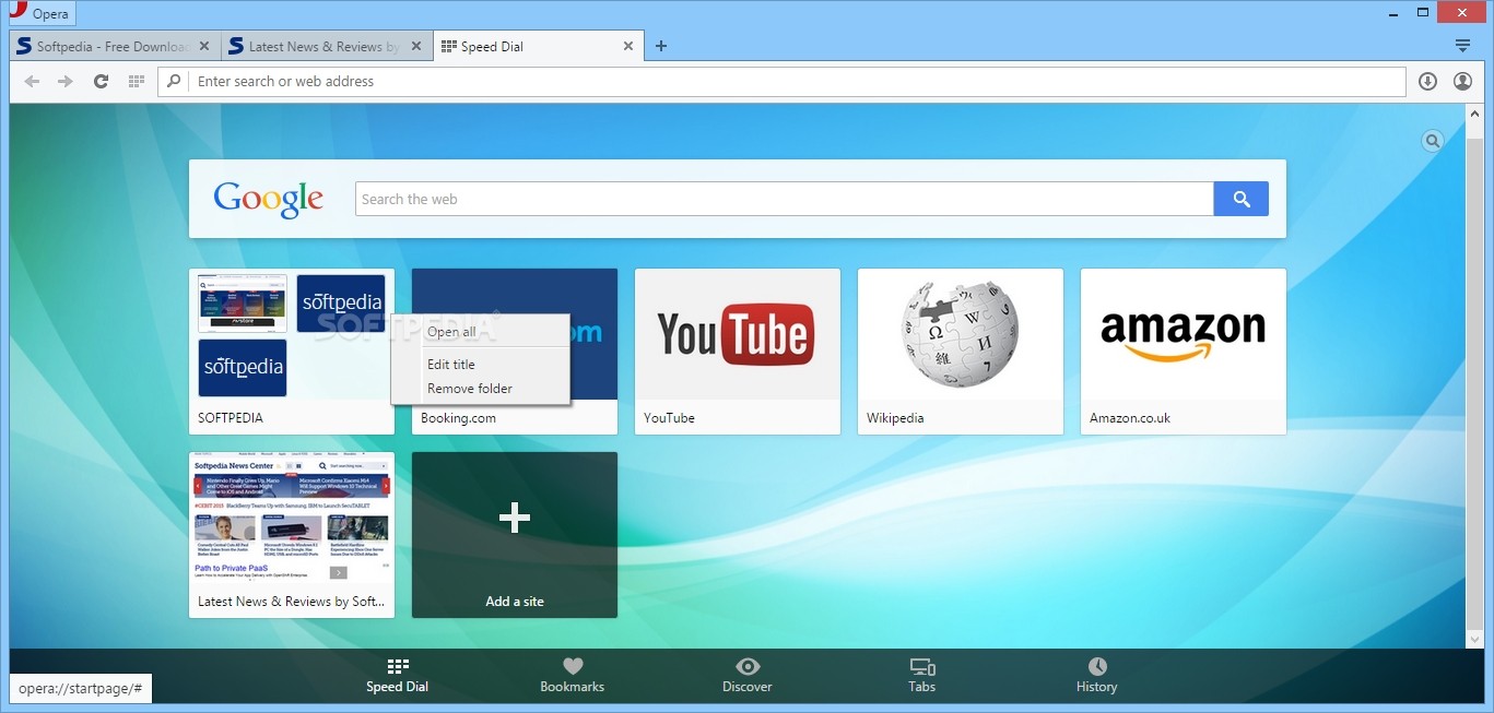 Opera Web Browser Screenshot 2