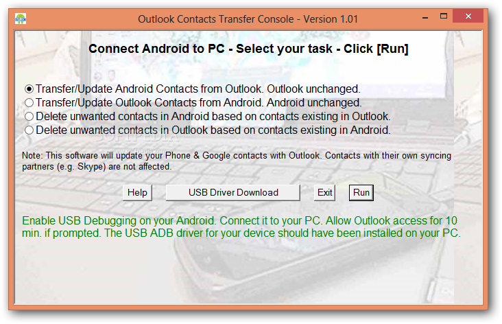 Outlookϵ˴̨1.09_Outlook Contacts Transfer Console 1.09