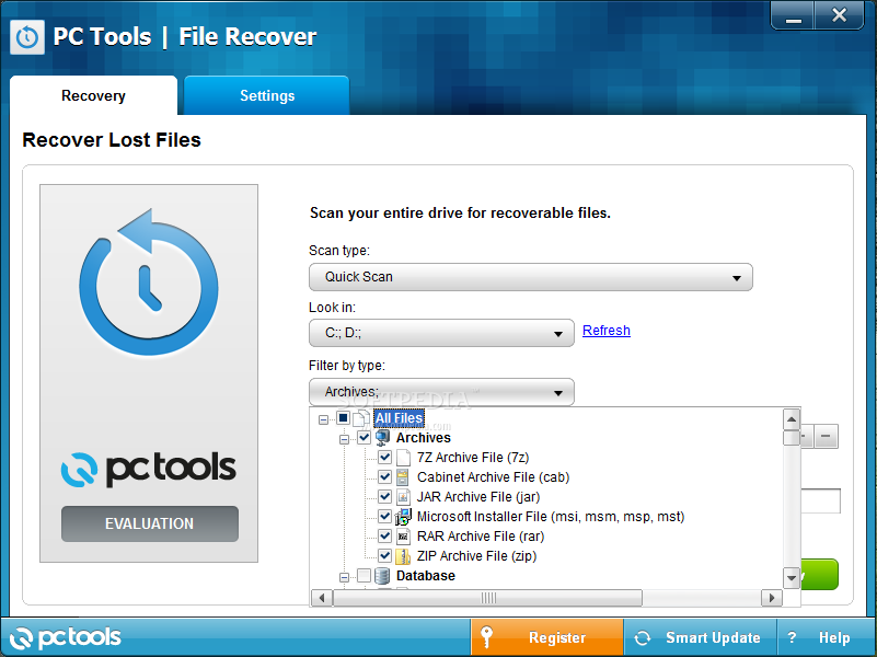      PC Tools File Recover