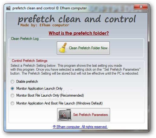 Clean Prefetch Folder Vista