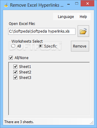 ɾExcel1.0.2.5_Remove Excel Hyperlinks 1.0.2.5