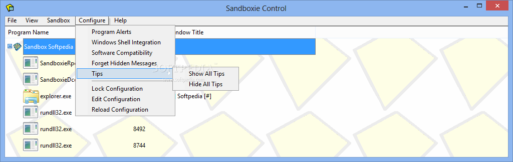 Sandbox Programs Windows 8