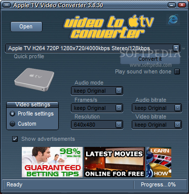 ƻƵת3.8.3.0_Shark Apple TV Video Converter 3.8.3.0