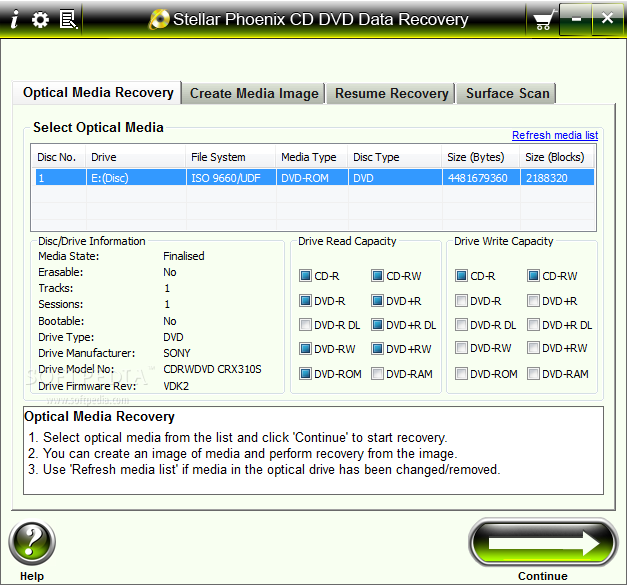 ǷCD DVDݻָ4.1.0.0_Stellar Phoenix CD DVD Data Recovery 4.1.0.0