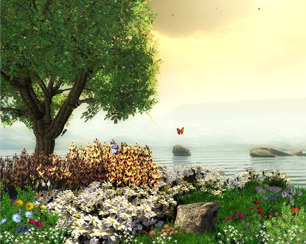 Screenshot 1 of Sunny Morning - Animated Wallpaper