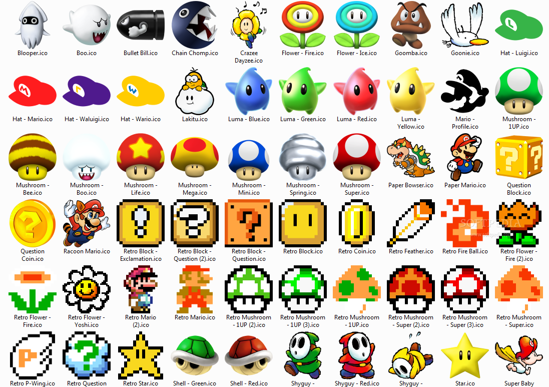 Super Mario Icons Download