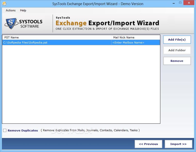 Systools exchange export import wizard 1.1