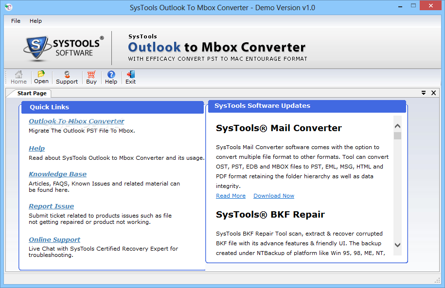 SysTools Outlook To Mbox Converter cvl