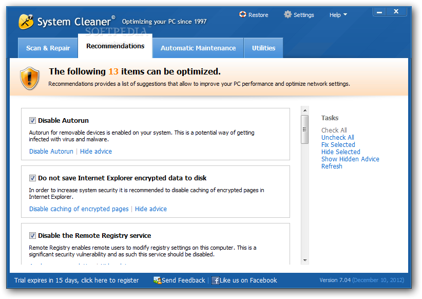System Cleaner 7.3.0.271 لتنظيف الجهاز من الملفات والكوكيز 2013 في اخر اصدار System-Cleaner_3