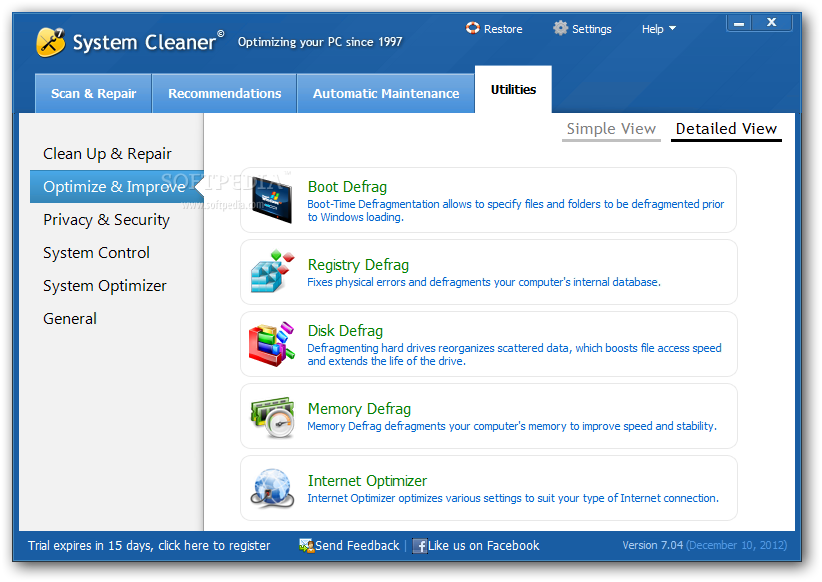 System Cleaner 7.3.0.271 لتنظيف الجهاز من الملفات والكوكيز 2013 في اخر اصدار System-Cleaner_7