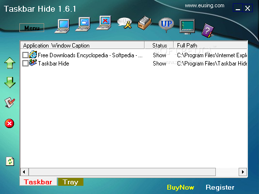 Hide Unhide Taskbar Program