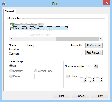 Telebroad Print2Fax 1.0.12