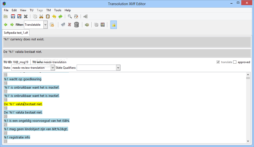 Transolution XLIFF༭0.4 Beta 8_Transolution Xliff Editor 0.4 Beta 8