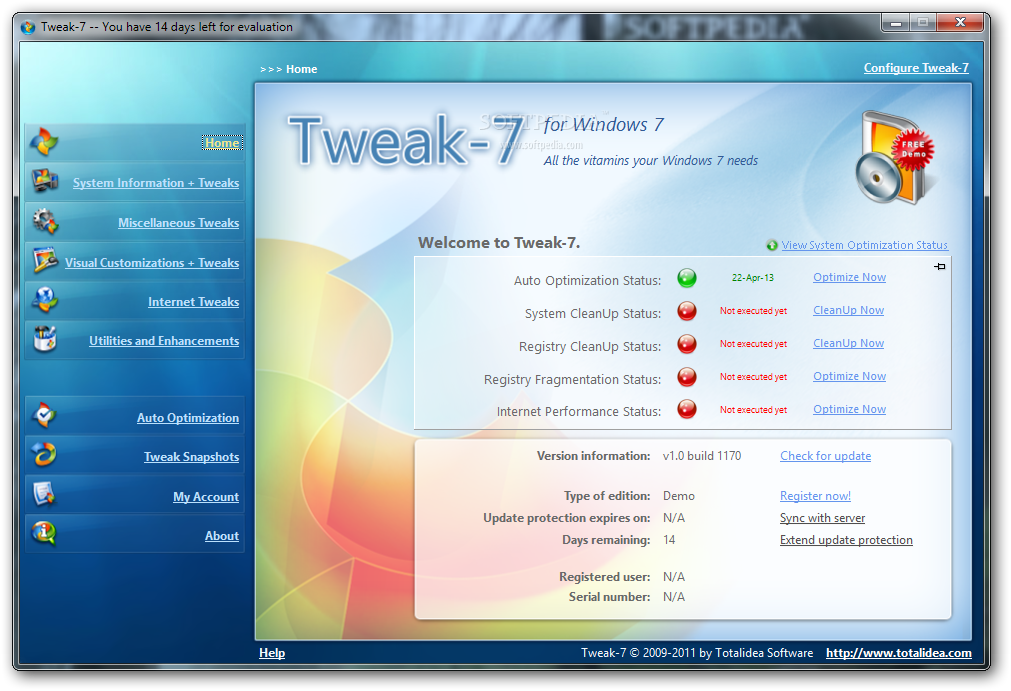 Tweak-7 1.0 Build 1180