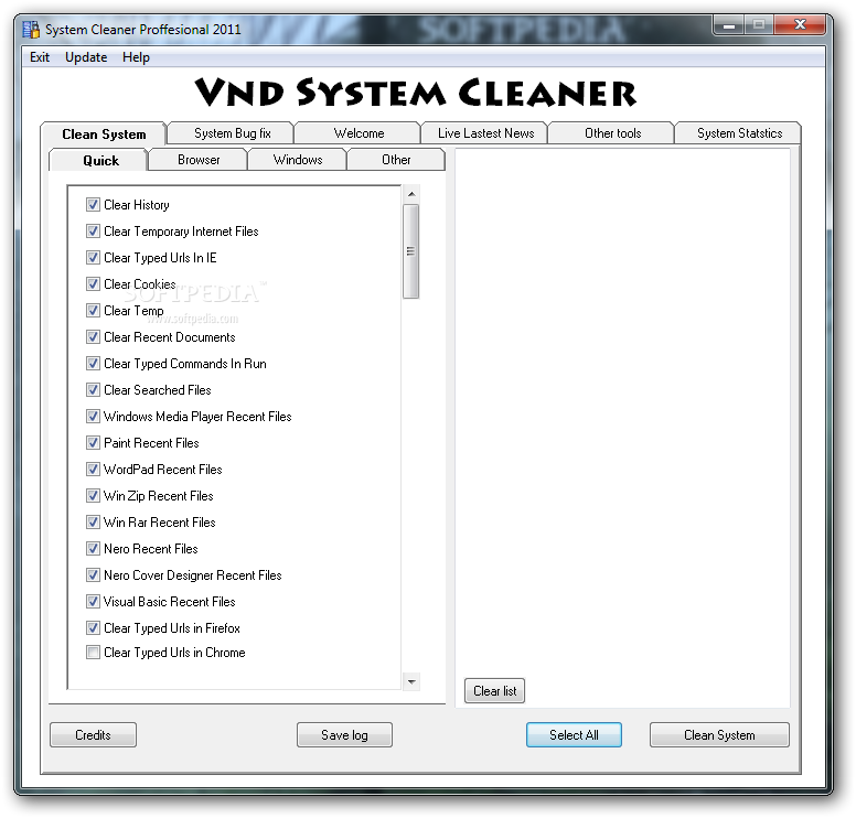 ϵͳרңǰVNDϵͳ2.0.4 Beta_System Cleaner Professional (formerly VND System Cleaner) 2.0.4 Beta