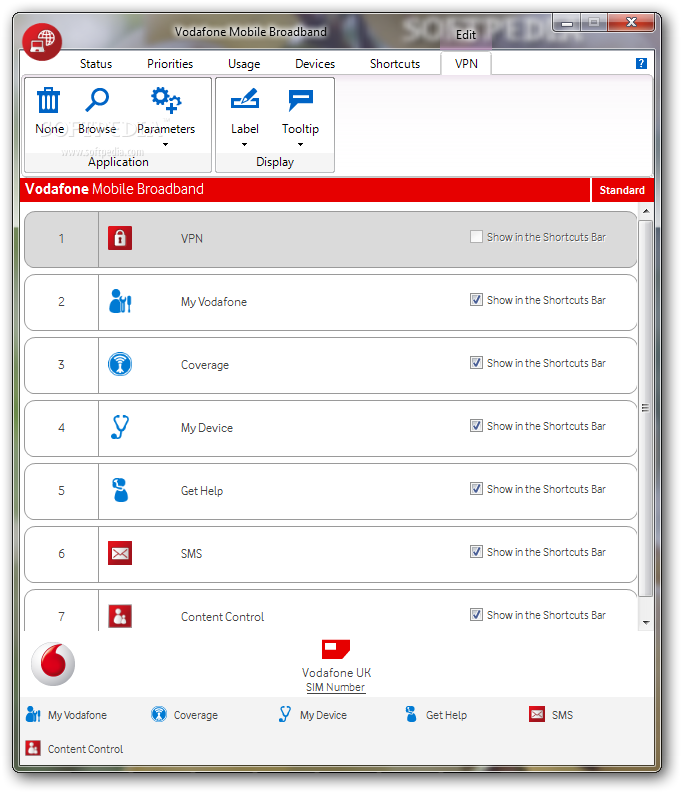 Vodafone Mobile Broadband (formerly Vodafone Mobile Connect) screenshot 5
