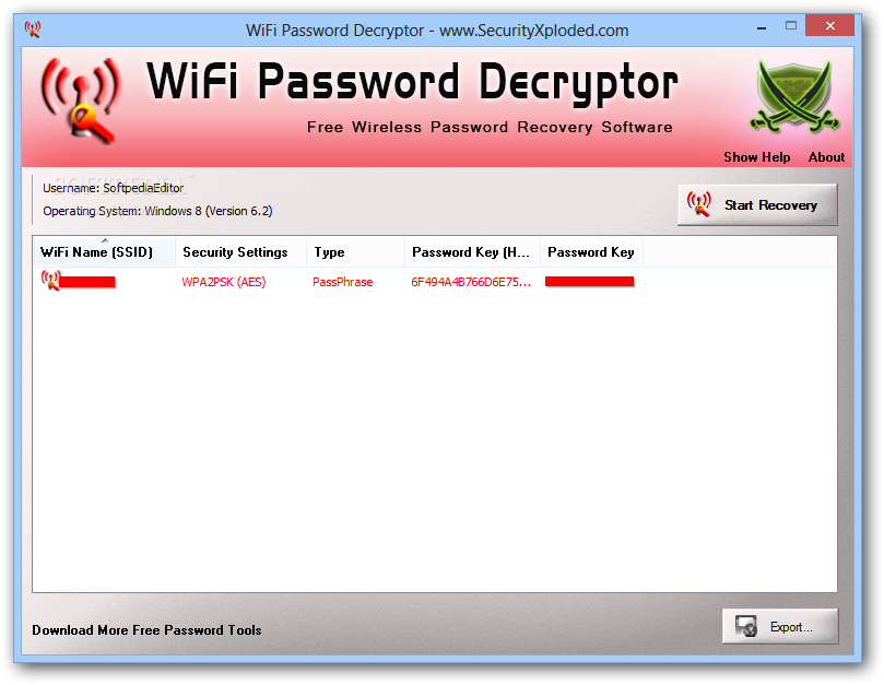 2.0_WiFi Password Decryptor 2.0