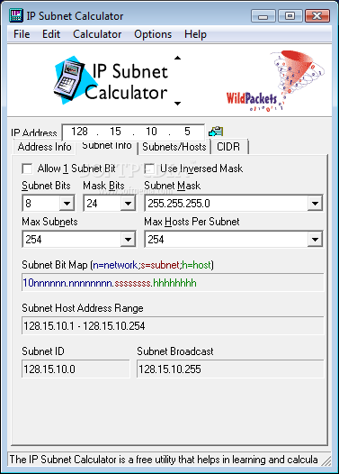 Subnet Mask Calculator 46