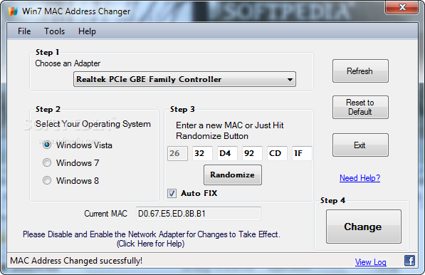 Win7MACַת2.0_Win7 MAC Address Changer 2.0
