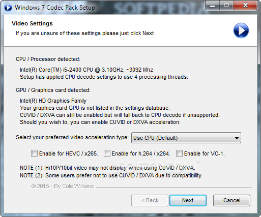 Download Windows 7 Codec Pack - MajorGeeks