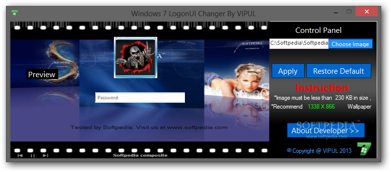 Windows 7 LogonUI Changer Download