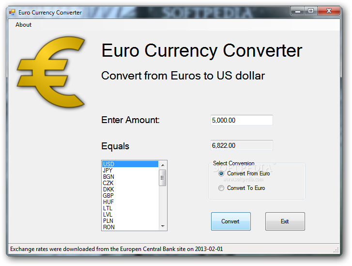 ŷԪת0.9԰_Euro Currency Converter 0.9 Beta