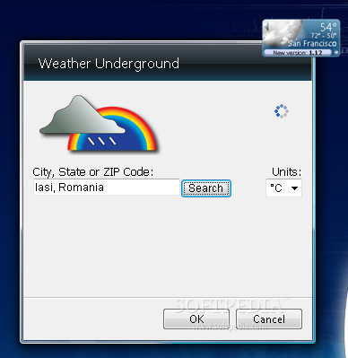 Windows Vista Weather Radar Gadget