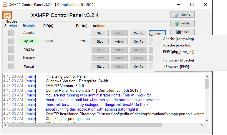 XAMPP 1.8.1 / 1.8.2 Beta 2