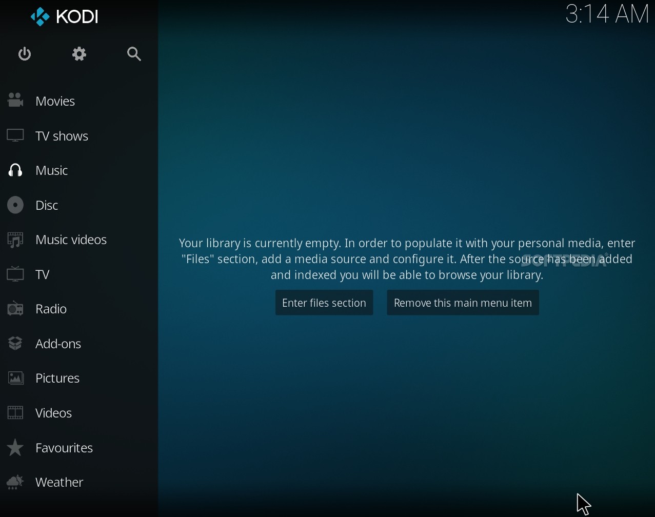 XBMC Media Center screenshot 1 - XBMC Media Center will provide users with an easy-to-use multimedia control panel"