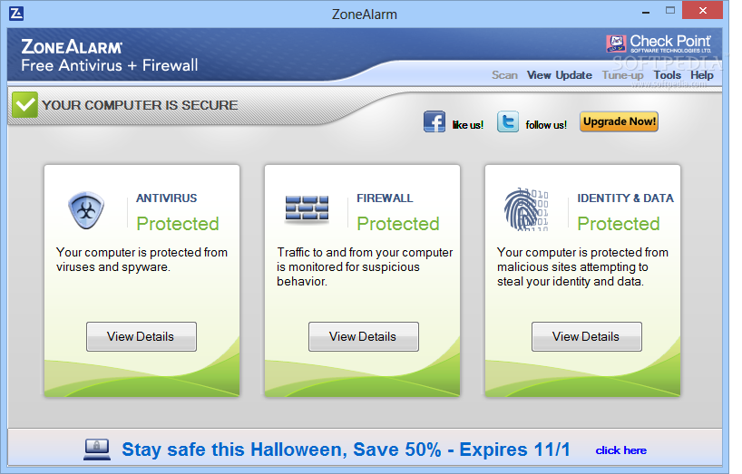 ZoneAlarm Free Antivirus + Firewall screenshot 1
