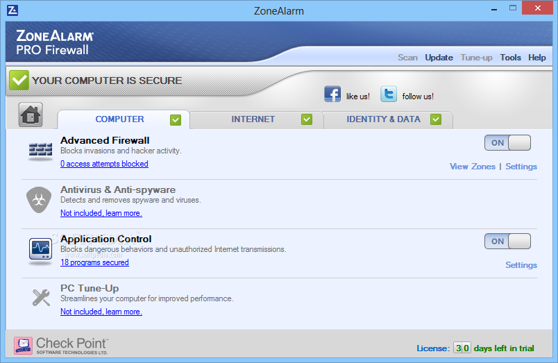 ZoneAlarm PRO Firewall 2015 With Serial Keys - piratecitynet