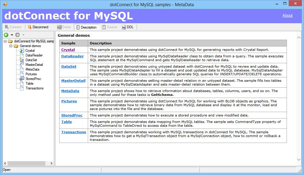dotConnect for MySQL 7.7.301