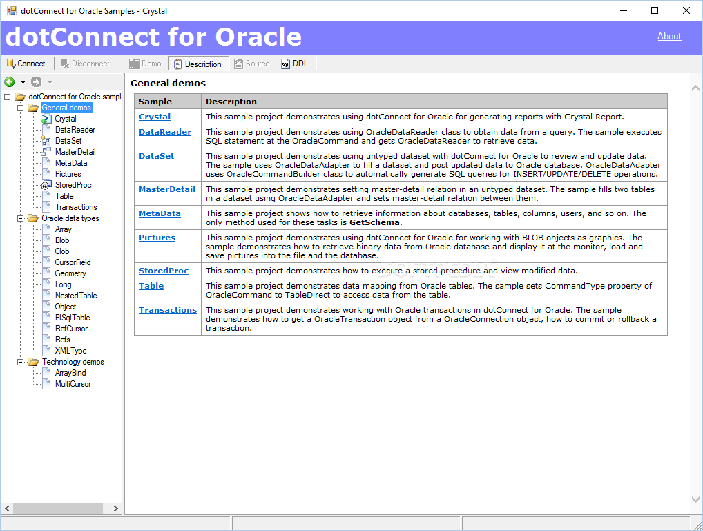 dotConnect for Oracle Express Edition 7.8.301