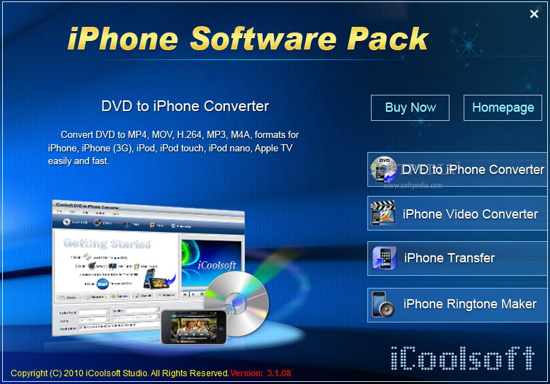 iCoolsoft iPhone׼3.1.08_iCoolsoft iPhone Software Pack 3.1.08