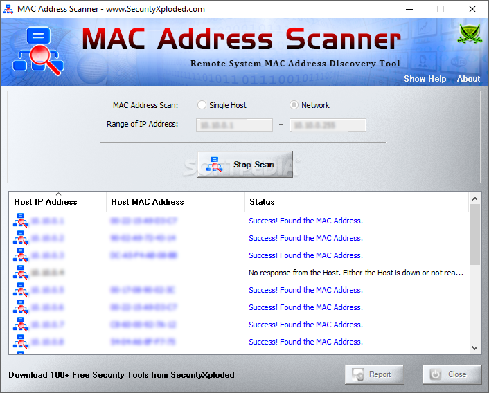 Программа mac address scanner скачать бесплатно