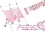 Baby doll double stroller toy