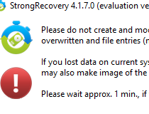 StrongRecovery3.7 لاستعادة البيانات المحذوفة